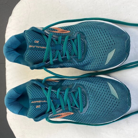 Brooks Adrenaline GTS 20 - Womens Running Shoes Size 10 Green / Emerald / Copper - Picture 2 of 11